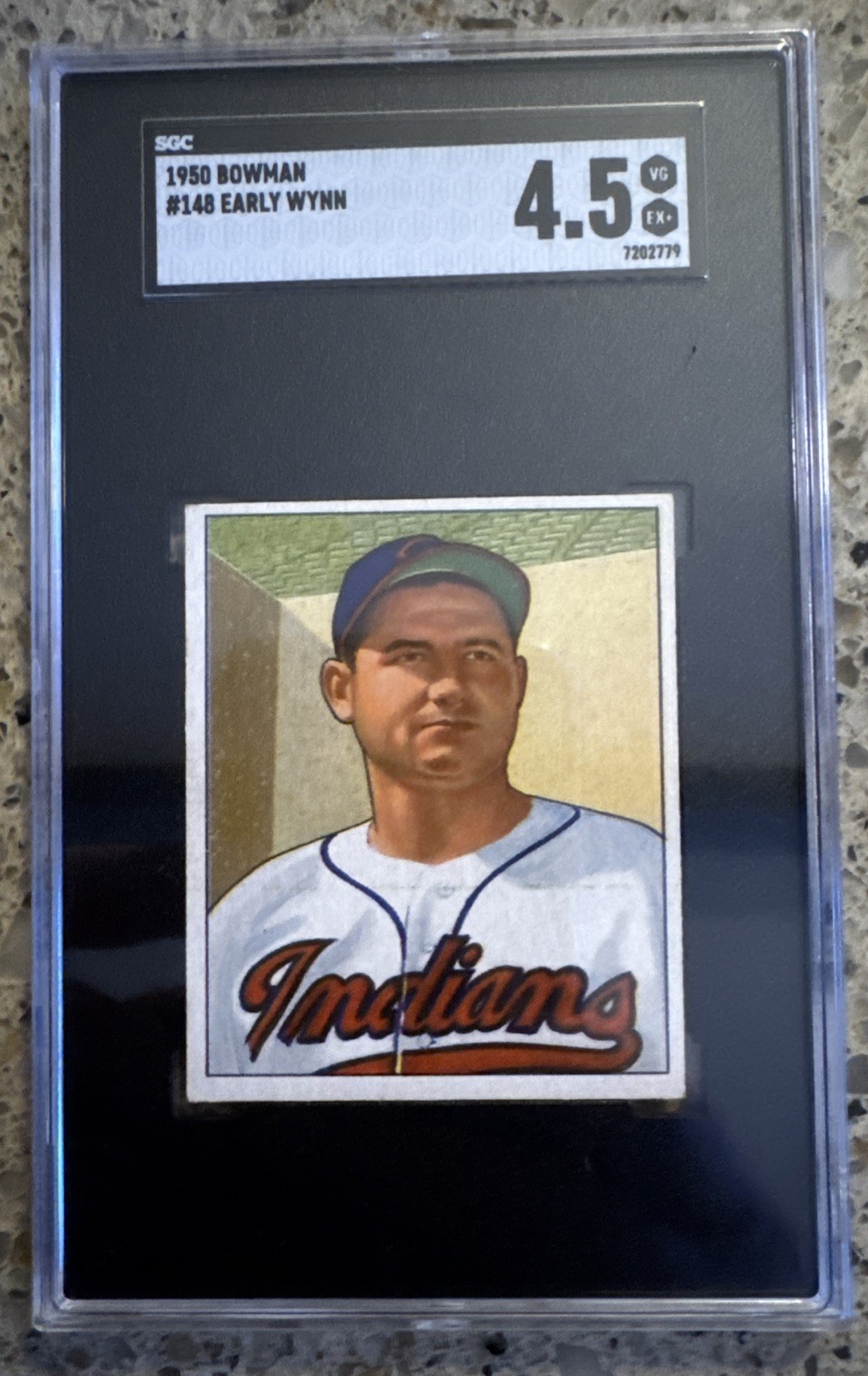 1950 Bowman - Early Wynn #148 (HOF) SGC 4.5–Vivid Colors, Great Eye Appeal! 👀