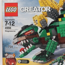 LEGO 4998 Creator Stegosaurus 3 in 1 Dinosaur Light Brick Retired Collector NEW