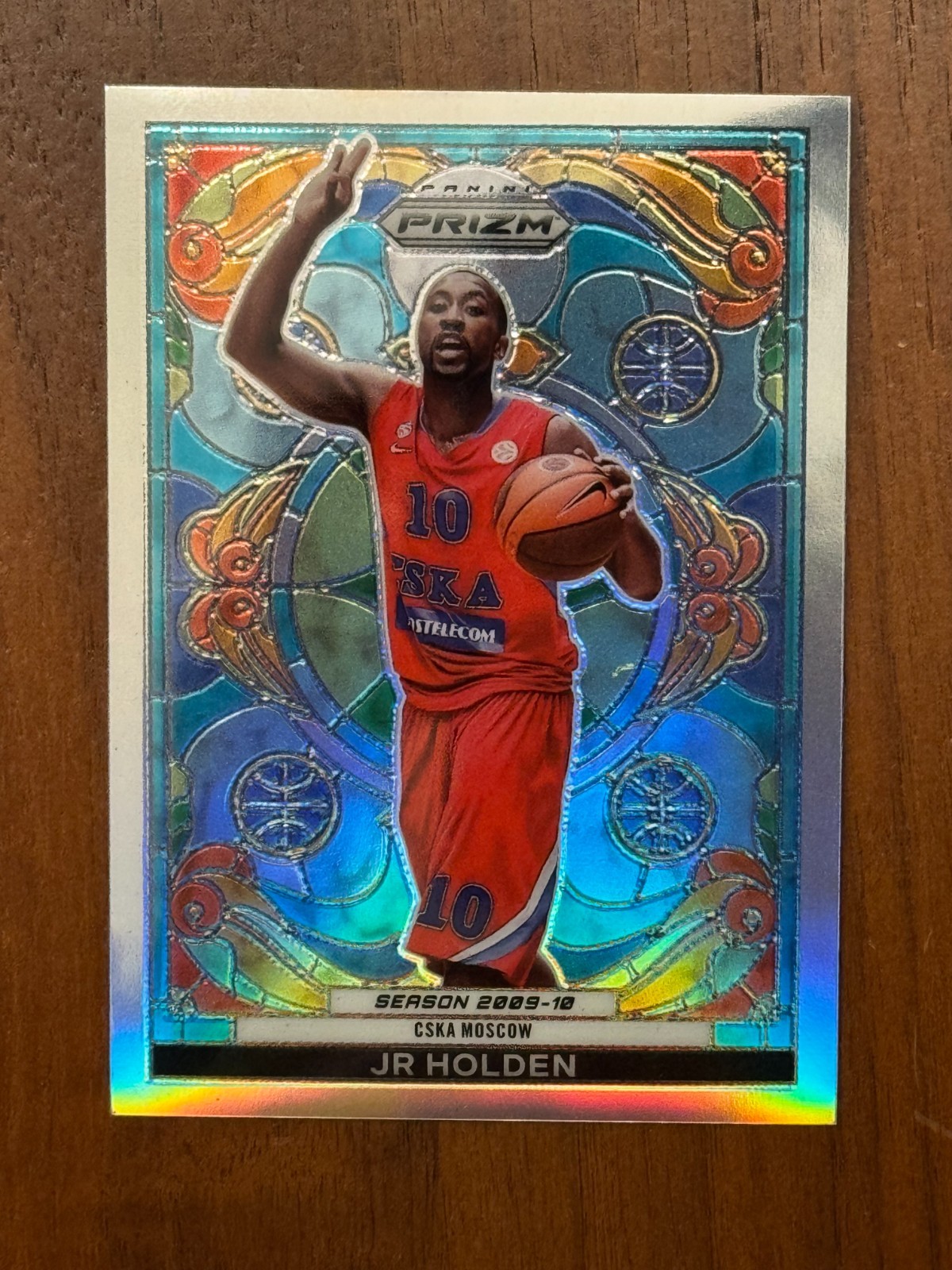JR Holden 2023-24 Panini Prizm Turkish Airlines EuroLeague #17 Stained Glass SSP