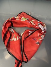 Chanel Tuch Halstuch Seide rot