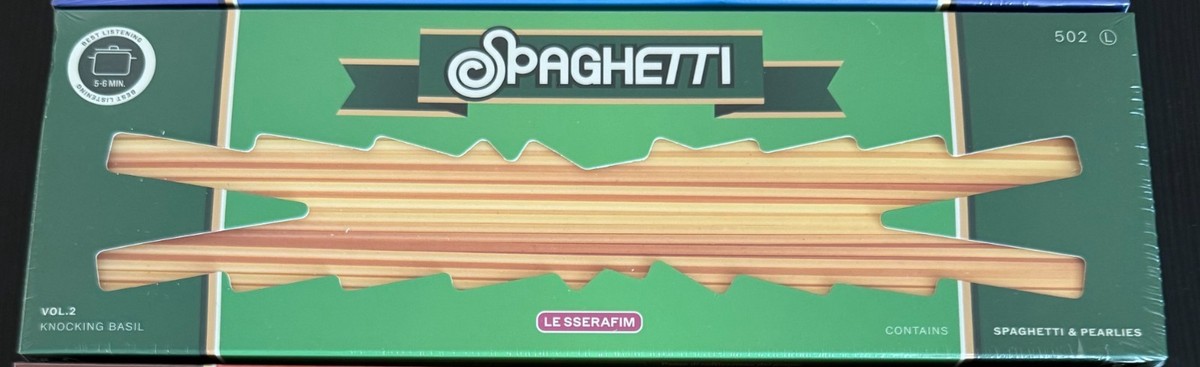 LE SSERAFIM 'SPAGHETTI' 1st Single Album Standard Compact ver