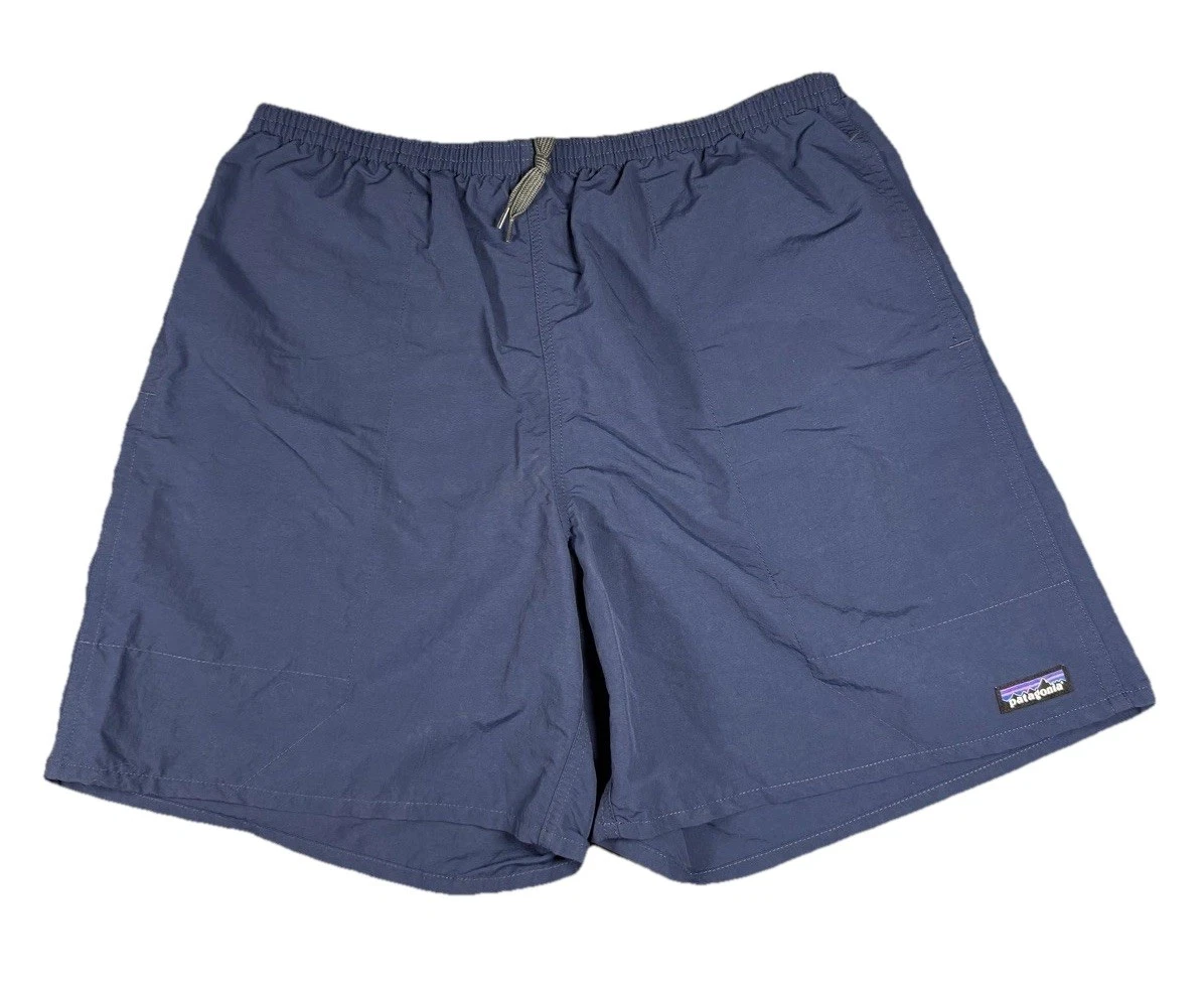 Patagonia Baggies 7" Shorts Men Small Navy Mesh Lined Quick Dry Outdoor Hiking