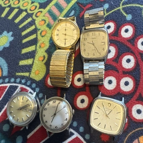 VINTAGE TIMEX WATCH 5 watches untested