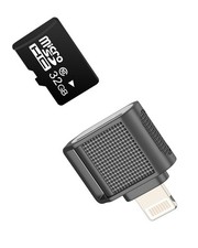 Micro SD Card Reader for iPhone for 14 13 Max Lightning to TF Digital Adapter...