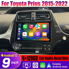 9" Apple Carplay Android Auto Car Radio Head Unit Kit For Toyota Prius 2015-2022