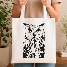 Detailed Owl Ar Large Reusable Wall Stencil For Painting DIY Home Decor Template