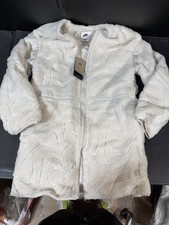 Nike High Pile Sherpa Loose Fit Jacket -Ivory- FV8025-104 Women's Size XS