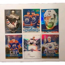EDMONTON OILERS 40 CARD LOT - RYAN McLEOD ROOKIE JERSEY CARD /649. rookie card picture