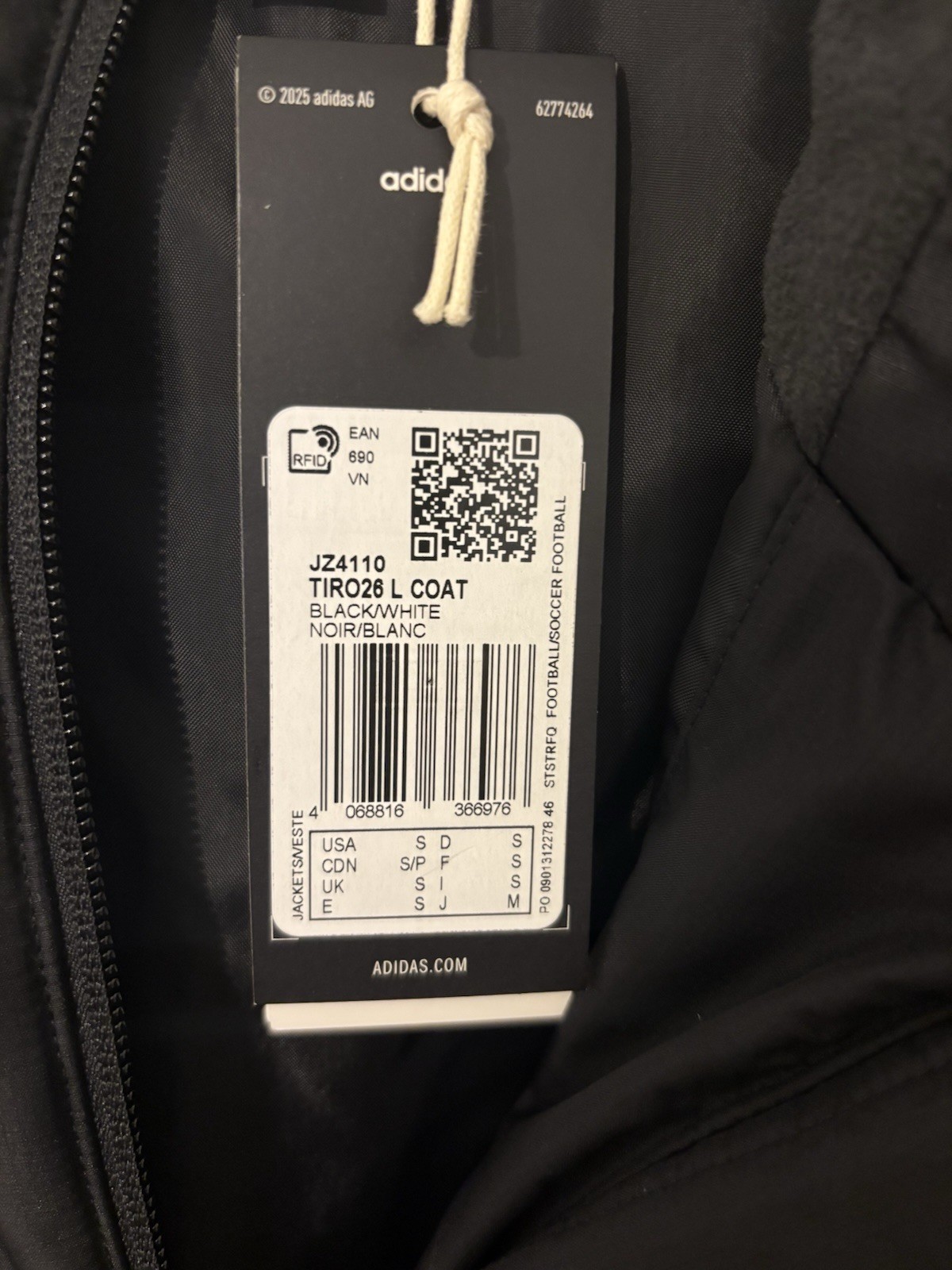 adidas Tiro26 Long Winter Coat (BNWT - RRP £180) image 3