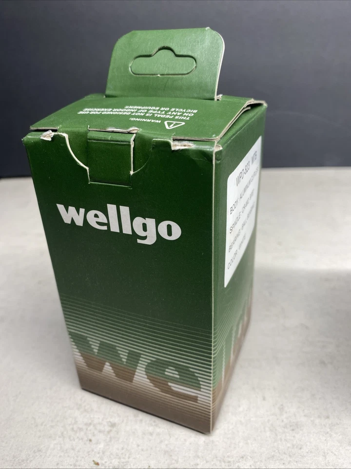 Pedais e chuteiras de bicicleta Wellgo WPD-823 compatíveis com sistemas Shimano MTB SPD sem clipes - Branco - Imagem 2 de 4