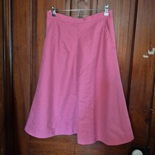 Vintage Evan Piccone Pink Lined Midi Skirt 28" Waist Business Office Work Wear