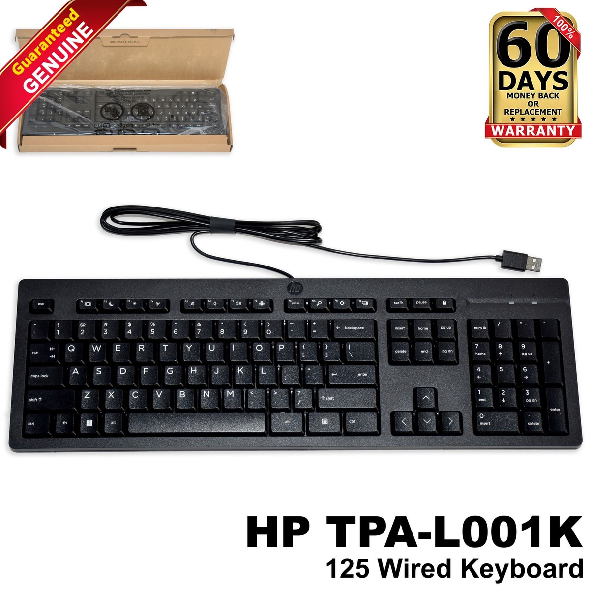 HP 125 G2 USB WD KBD EMEA - INTL English Loc