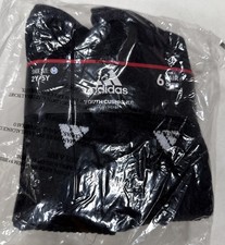 Adidas Youth 6-Pair Crew Athletic Cushioned Black Socks Size Medium 2Y-5Y New