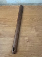 Muso Wood Solid Wooden Shoe Horn Long Handle Dressing Aid Durable