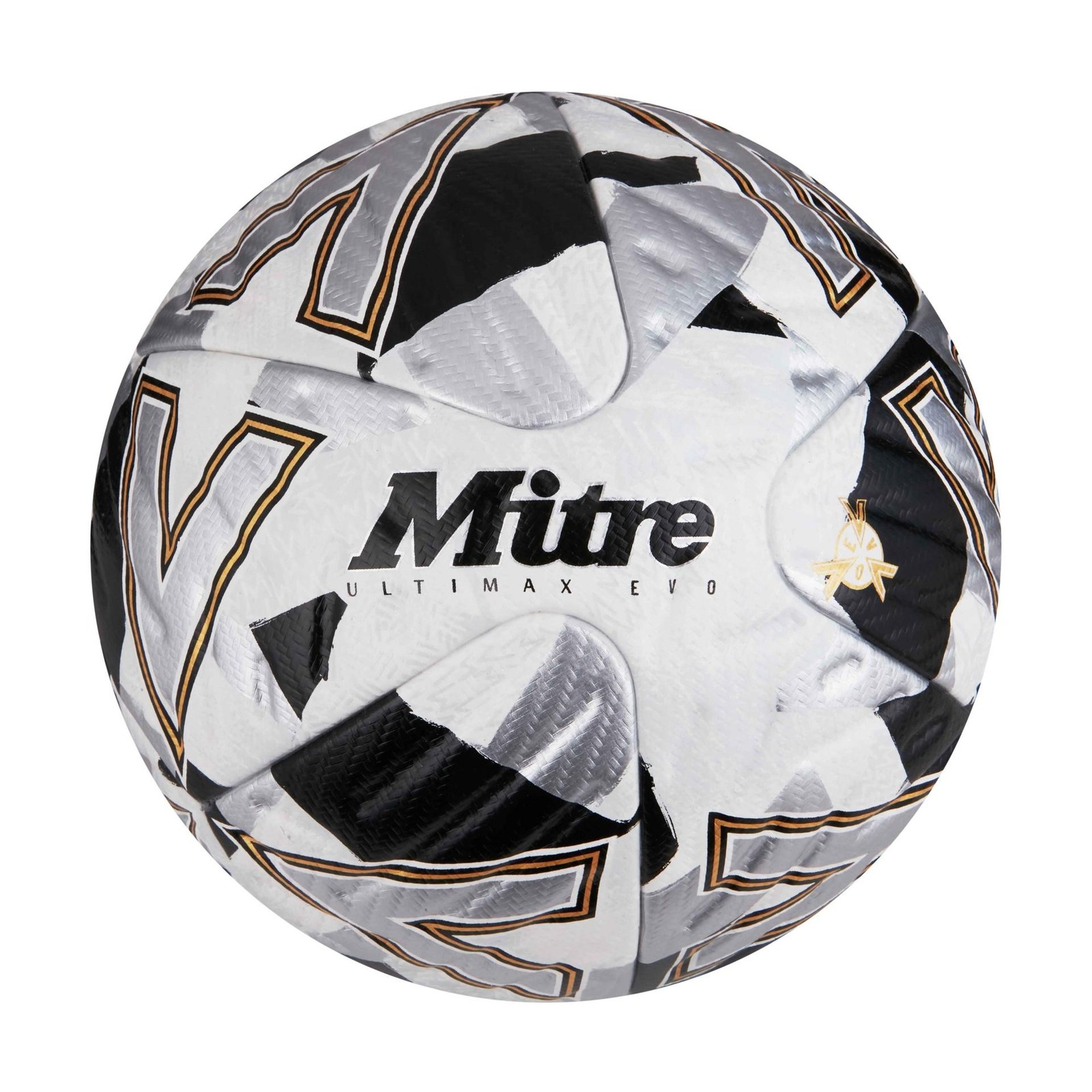 Mitre Ultimax Evo Football 5 White/Silver/Black 5 White/Silver/Black