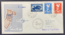 1958 KLM Royal Dutch Airlines Amsterdam-Tripoli, Libya 1st Flight Cover