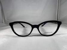 NEW VERSACE MOD.3219-Q GB1 54 17 140 WOMEN'S BLACK EYEGLASSES FRAMES ONLY
