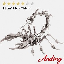 3D Metal Puzzles Silvered Scorpion 420PCS Metal Kits Build DIY Ornaments