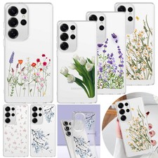 For Samsung Galaxy A16 A17 A36 S26 S25 Plus Flowers Pattern TPU Phone Case Cover