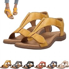 Womens Summer Ladies Casual Orthopedic Wedge Sandals Walking Slingback Shoes