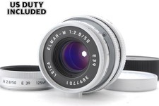  Top MINT LEITZ Leica Elmar-M 50mm F2.8 E39 Silver Chrome M Mount From JAPAN