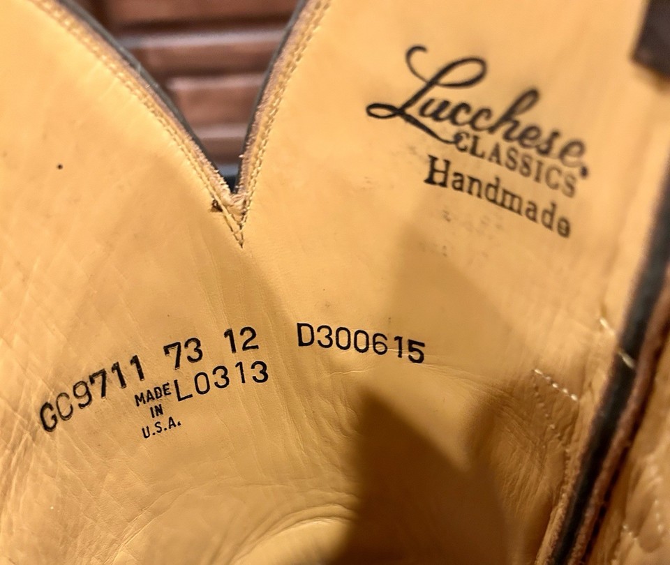 🔥Lucchese Classics Men’s Size 12D Suede Hippo 🦛 Boots! Excellent