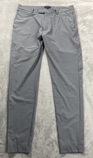 Peter Millar Blade Performance Ankle Pants Men's 35x32 Gale Gray Crown Crafted