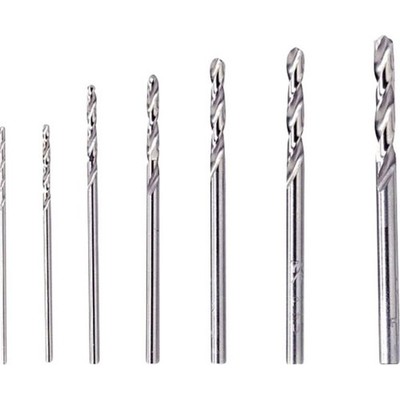 Dremel 2615062832 628 HSS Metall-Spiralbohrer 7teilig 0.8 mm, 1.2 mm, 1.6 mm, 2