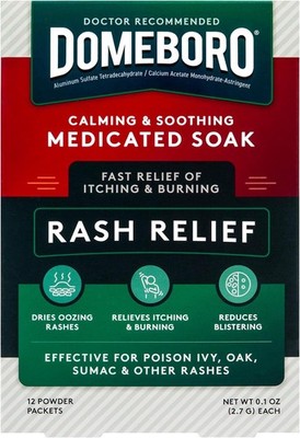 Domeboro Calming & Soothing Medicated Soak Rash Relief Astringent (12 Powder PT)