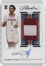 2021 Flawless Collegiate Vertical Rookie 1/25 Herbert Jones #139 Patch Auto 4g8