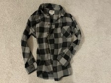 Field  Stream Men  s Flannel Long Sleeve Button Down Shirt Size Medium Gray