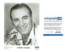 Faron Young "Hillbilly Heartthrob" Singer AUTOGRAPH Signed 8x10 Photo ACOA