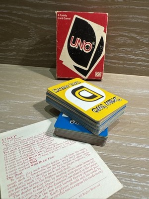 UNO Kartenspiel   Vintage 1979 International Games  nahezu unbespielt | komplett