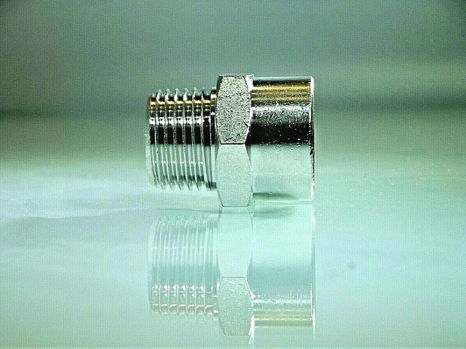 PNEUMAX AIRBRUSH SCHLAUCHADAPTER 1/8""BSP STECKER AUF 1/4""BSP BUCHSE W54