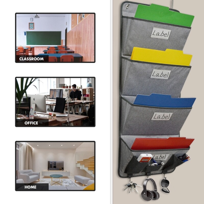 Hanging Storage Bag Newspaper Holder Magazine Wall Holder for Hanging