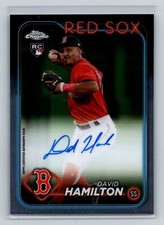 2024 Topps Chrome David Hamilton #RA-DHA Rookie Autographs Boston Red Sox