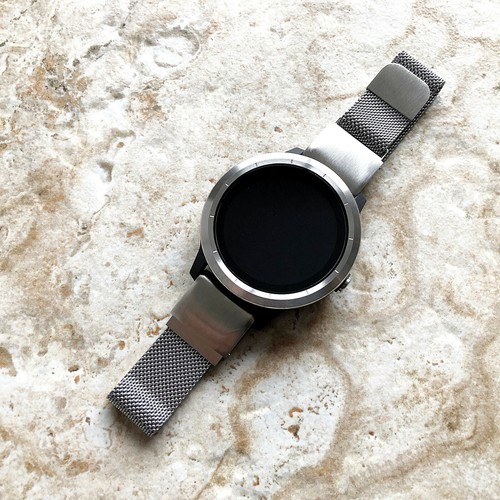 Silver Color Milanese Band Strap for Garmin D2 Bravo Charlie Delta PX -A26B22 - Picture 4 of 8