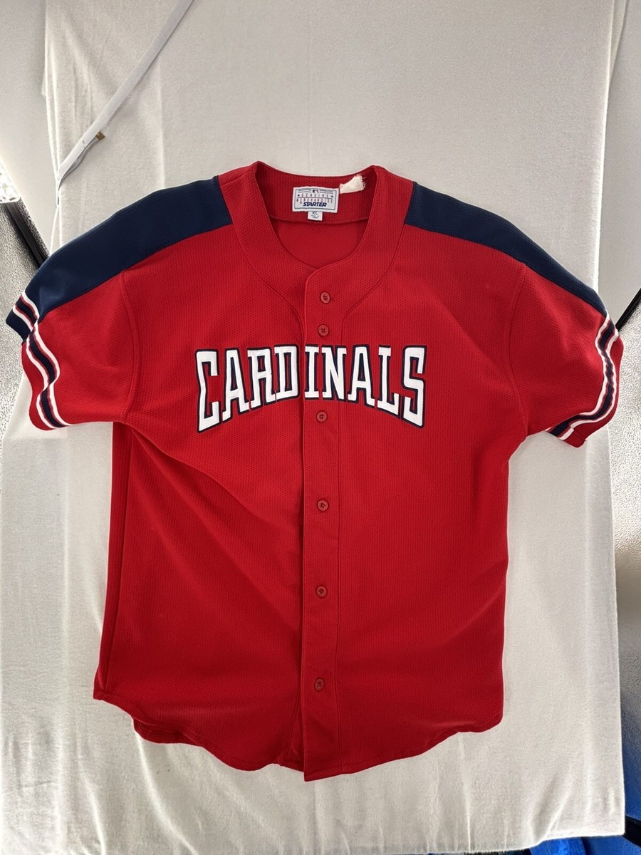 STARTER×CARDINALS McGwire #25 ベースボールシャツ Mark McGwire St Louis Cardinals #25 Fully Stitched Starter