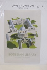 Bodleian Library, University of Oxford Retro Metal Sign, Dave Thompson, UK made