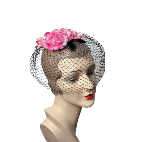 Vintage‎ Women\'s Ladies Pink Ribbon Hat Union Made Vintage Union Made 1950 main image 3