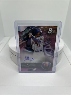 2023 Bowman Platinum Alex Ramirez Auto numbered  11/ 199 Top Prospect