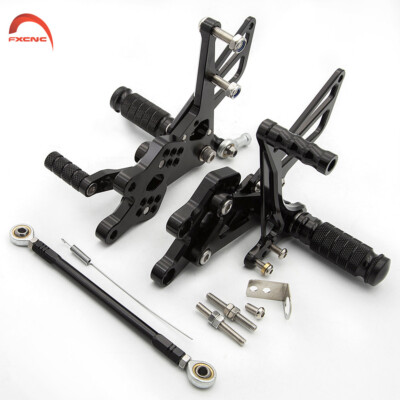 CNC Adjusting Motorcycle Rearset Footpegs Part Fit Kawasaki ZX10R 2004-2005