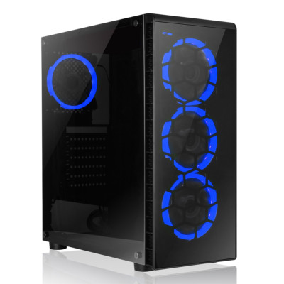 Ultraschneller A10 Quad-Core 4,2 8 GB 1 TB Heimgaming Desktop PC Computer Raider-blau
