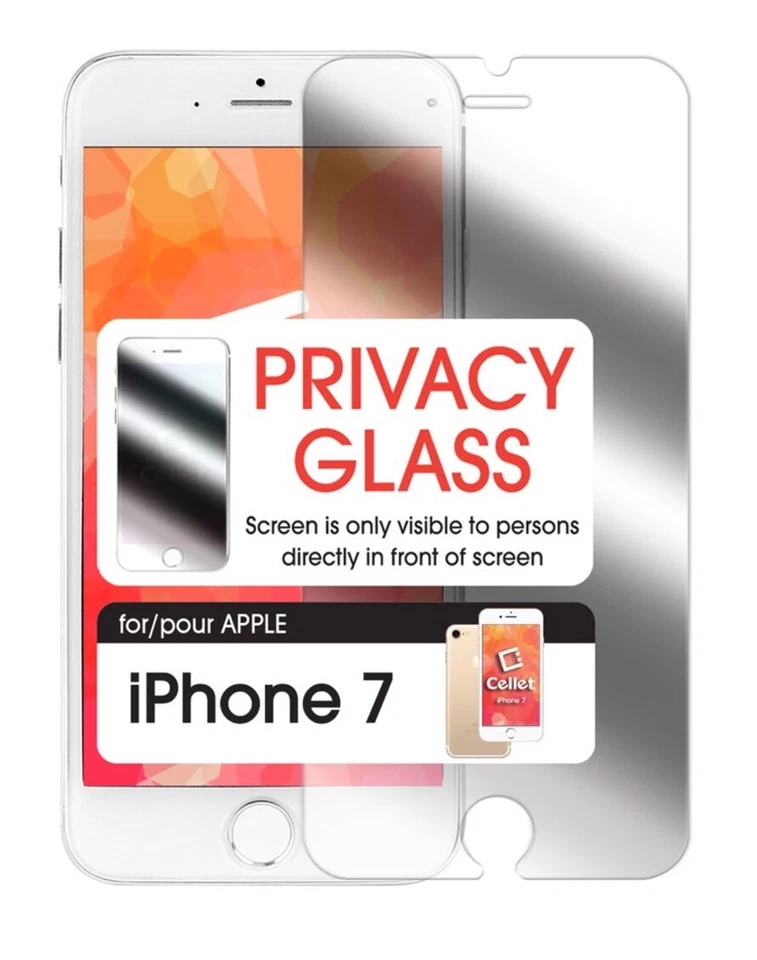 CELLET Premium Tempered Glass Screen Protector, Apple iPhone 8/7/6S or 6 PRIVACY - Image 3 of 4