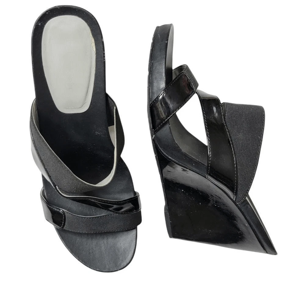 Calvin klein clearance black wedges
