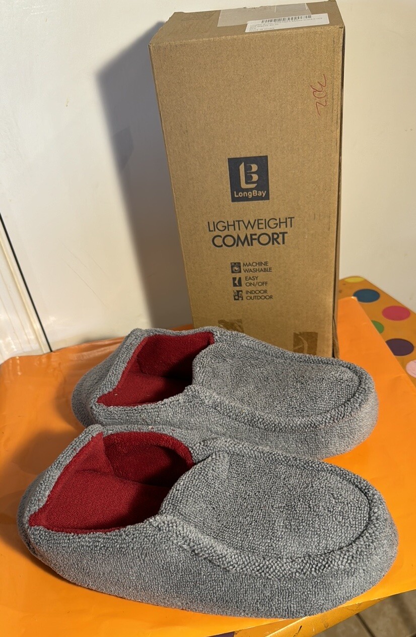 SAOLA Accoglienti pantofole imbottite in microfibra suola in gomma antiscivolo donna XL 9 5 10 5 origine $20