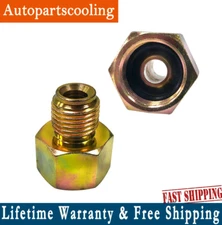2 Pcs Transmission Oil Cooler Line Connector Male Female 1/2-20UNF 5/8-18UNF
