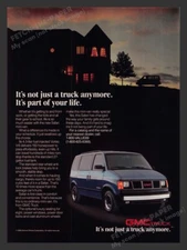GMC Truck Mini-van General Motors 1980s Print Advertisement Ad 1988