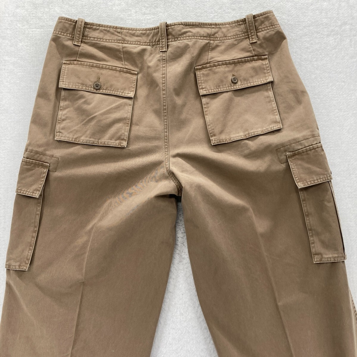 パンツ 00s gap buggy cargo pants y2k teck brown Y2K Baggy Cargo Track Pants Mens Wide Leg Brown Trousers