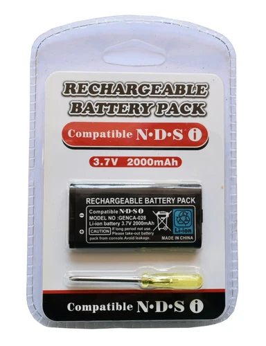 NINTENDO DSi DS i REPLACEMENT RECHARGEABLE BATTERY PACK KIT  2000 mAh Li-Ion